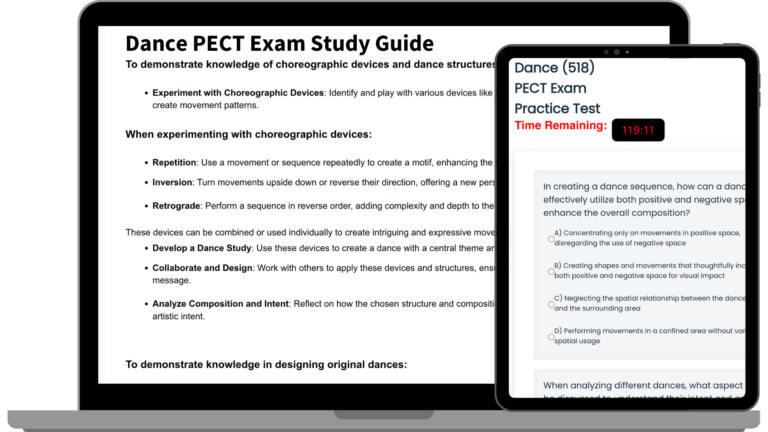 Dance 518 PECT Exam Prep