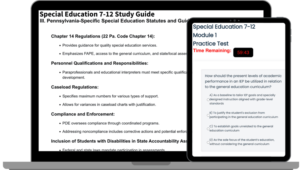 Special Education 7-12 PECT Exam Prep